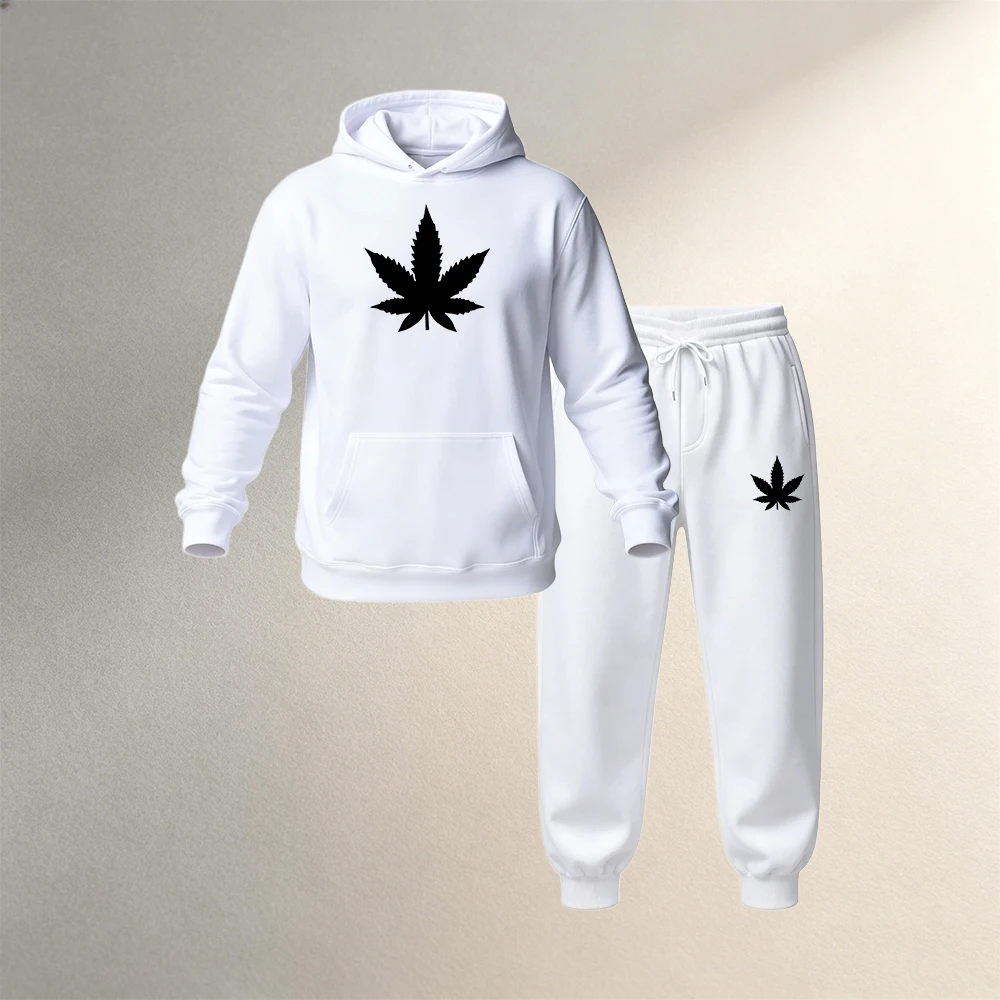 Street Fashion Men - メンズ 2点セット、秋・冬用、スポーツカジュアル、ファッション、パーカー、プルオーバー、暖かいトラックスーツ、ジョガーパンツ、男性用、ストリートスタイル