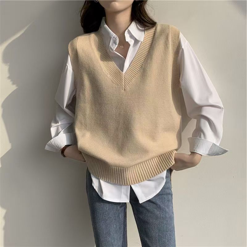 秋冬セーターベスト女性 2026 韓国ファッション V ネッ - Korean Street Fashion Female のレビューと価格