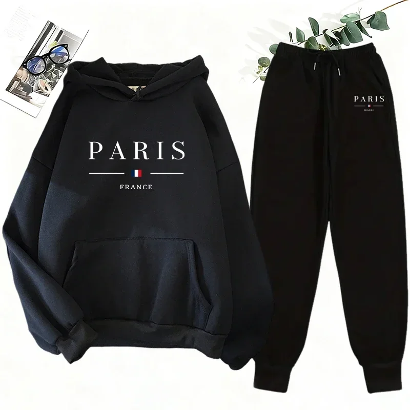 2026年レディース、2点セットのトラックスーツ。パーカーと - Street Fashion Men のレビューと価格