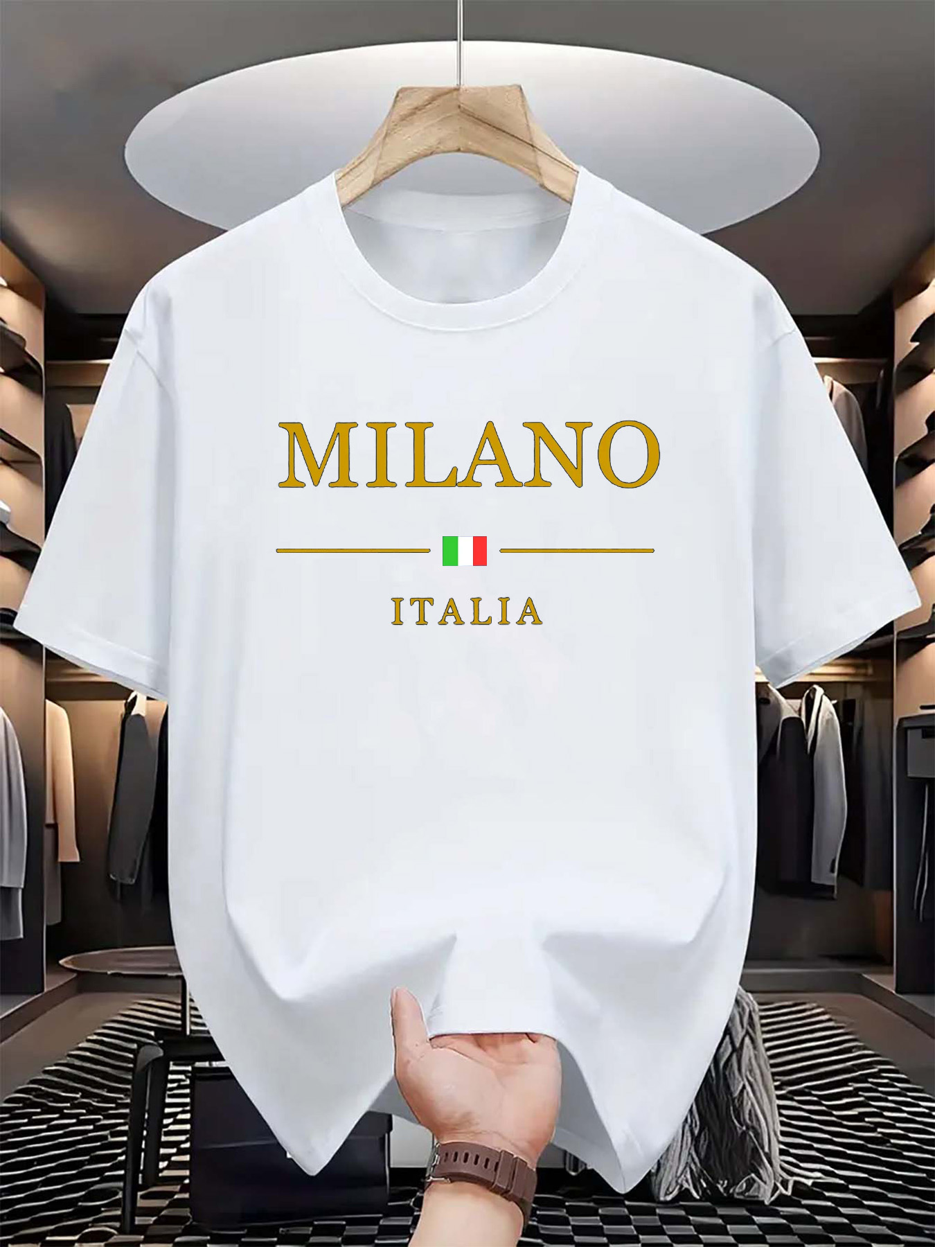 イタリア ミラノ プリント メンズ レディース ピュアコット - Street Fashion Of Milan のレビューと価格