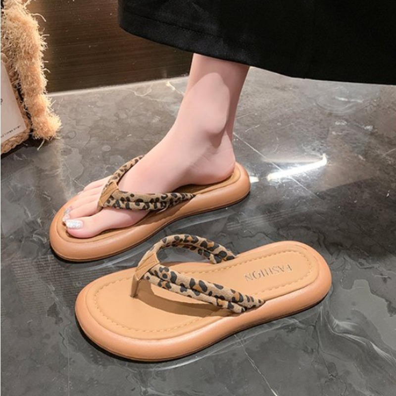 ブランドフリップフロップ女性のための高級ハイエンドレザーファ - Street Fashion Brands のレビューと価格