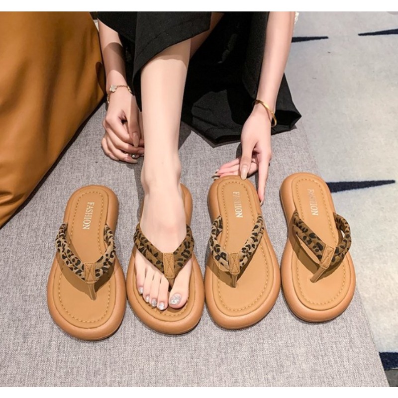 ブランドフリップフロップ女性のための高級ハイエンドレザーファ - Street Fashion Brands のレビューと価格