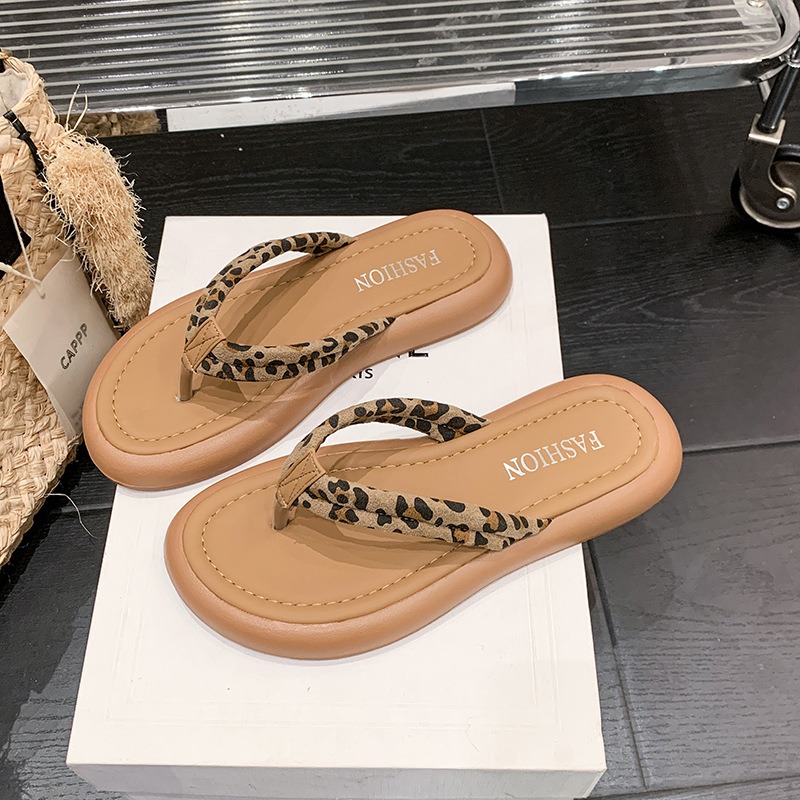 ブランドフリップフロップ女性のための高級ハイエンドレザーファ - Street Fashion Brands のレビューと価格