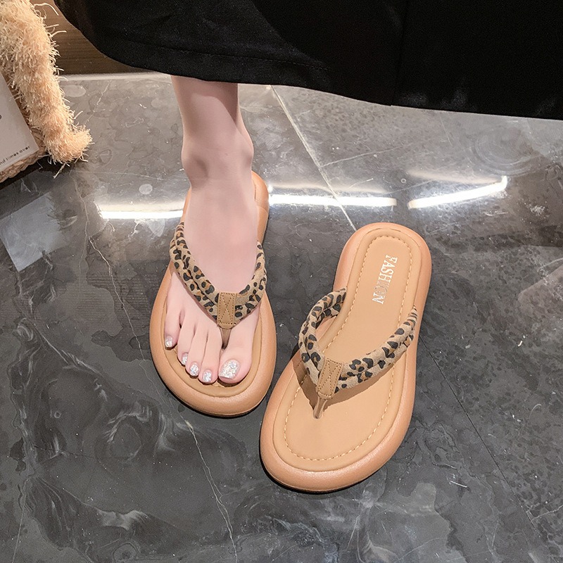 ブランドフリップフロップ女性のための高級ハイエンドレザーファ - Street Fashion Brands のレビューと価格
