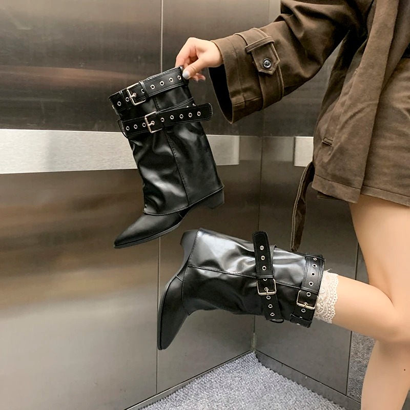 2025年 ポインテッドトゥ レディース ウィンターブーツ  - Street Fashion Trends 2025 のレビューと価格