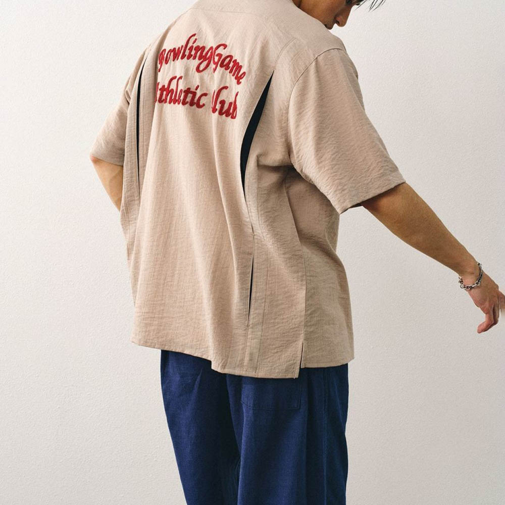 メンズ刺繍半袖シャツアメリカンレトロファッショントレンドスト - Street Fashion Trends 2025 のレビューと価格