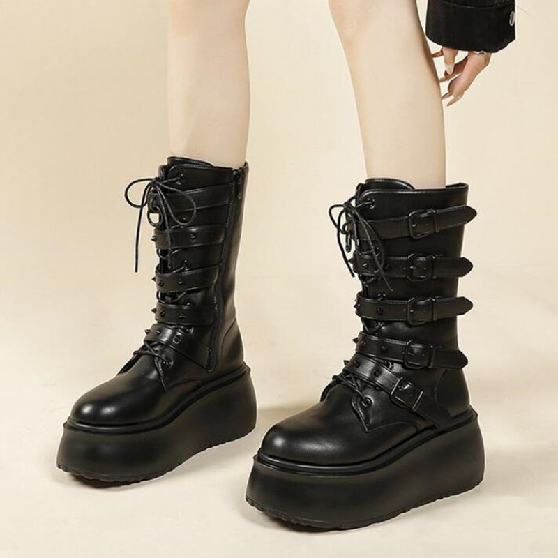 レディースブランド、最新ゴシックブーツ、ストリートファッショ - Street Fashion Brands のレビューと価格