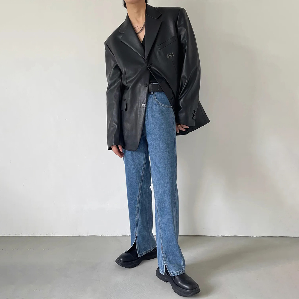 2025年冬新作 メンズ 長袖PUレザージャケット ユニセッ - Street Fashion Trends 2025 のレビューと価格