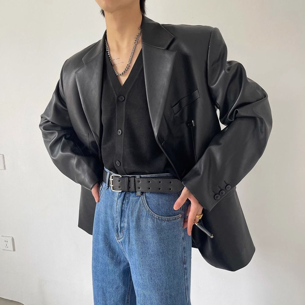 2025年冬新作 メンズ 長袖PUレザージャケット ユニセッ - Street Fashion Trends 2025 のレビューと価格