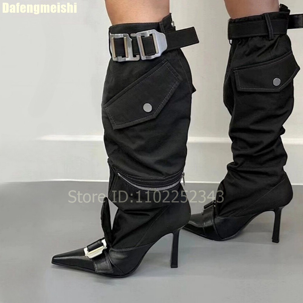 2026年秋 レディース ニーハイブーツ メタルベルトバック - Street Fashion Rome のレビューと価格