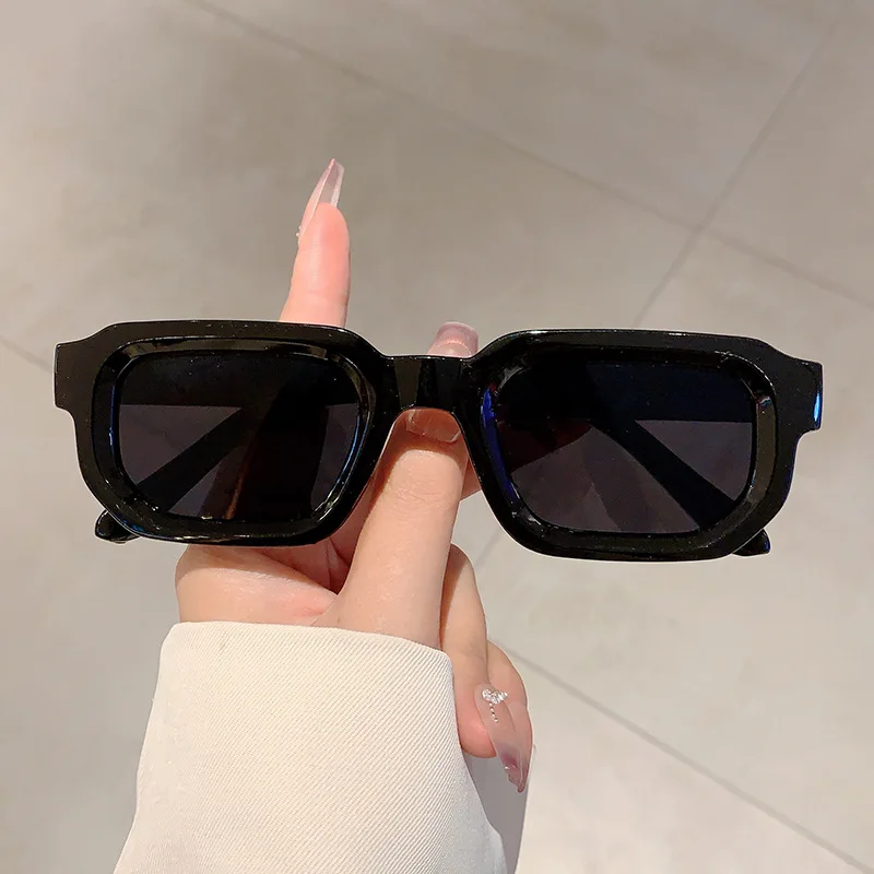 ヴィンテージ長方形フレームサングラスアウトドアマンサングラス - Street Fashion Brands のレビューと価格