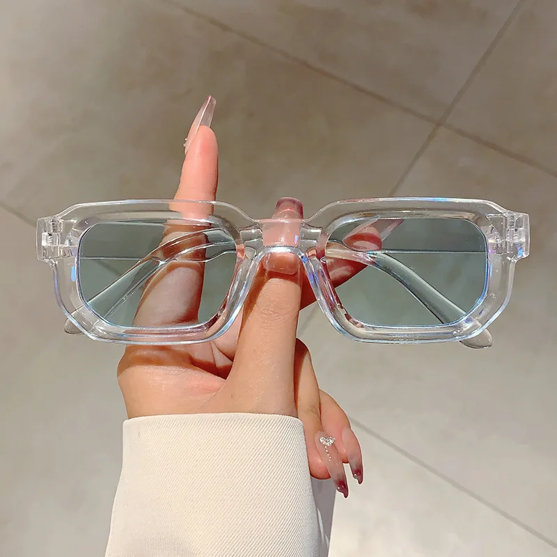 ヴィンテージ長方形フレームサングラスアウトドアマンサングラス - Street Fashion Brands のレビューと価格