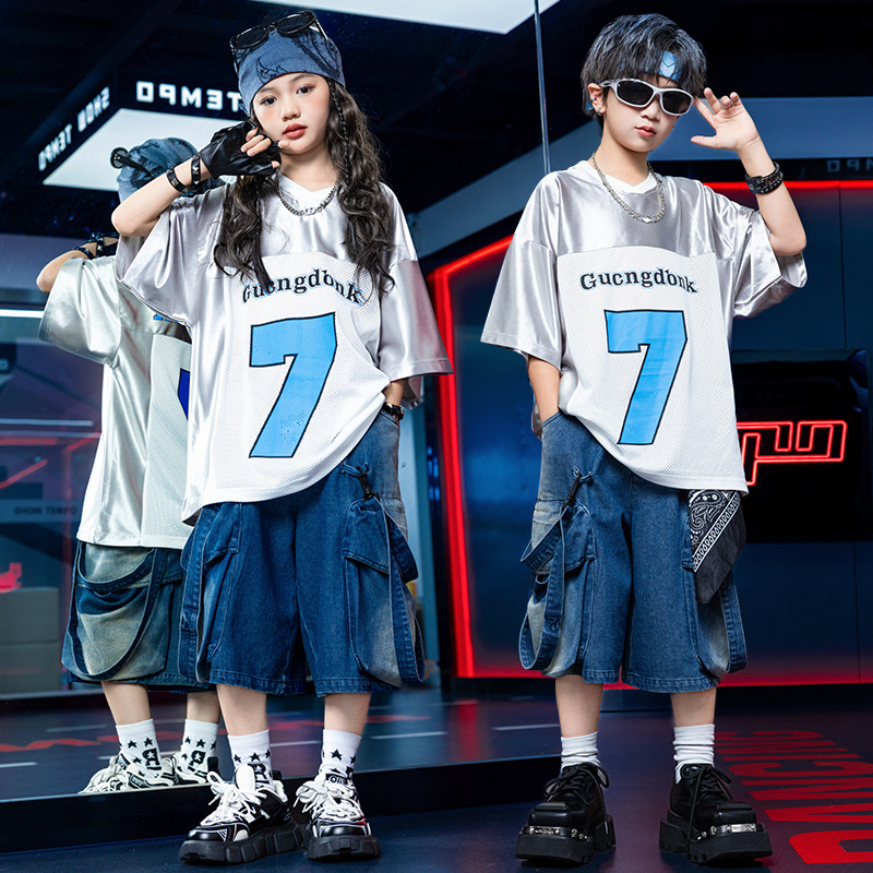 新しいクールな男の子用ヒップホップストリートダンス衣装 ファ - Street Fashion Show のレビューと価格