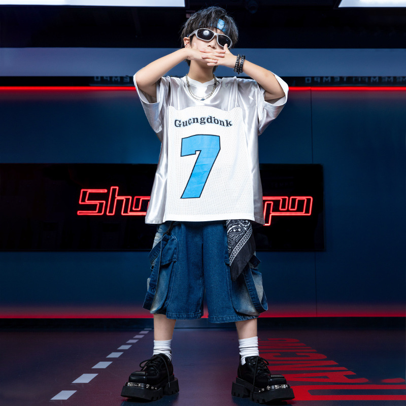 新しいクールな男の子用ヒップホップストリートダンス衣装 ファ - Street Fashion Show のレビューと価格