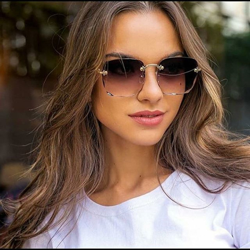 1/3個入り 新型リムレスレディースサングラス ファッション - Street Fashion Brands のレビューと価格