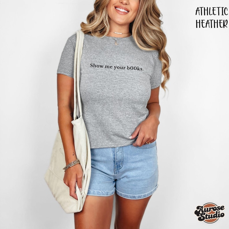 Show Me Your B00ks レタープリント Tシャ - Street Fashion Show のレビューと価格