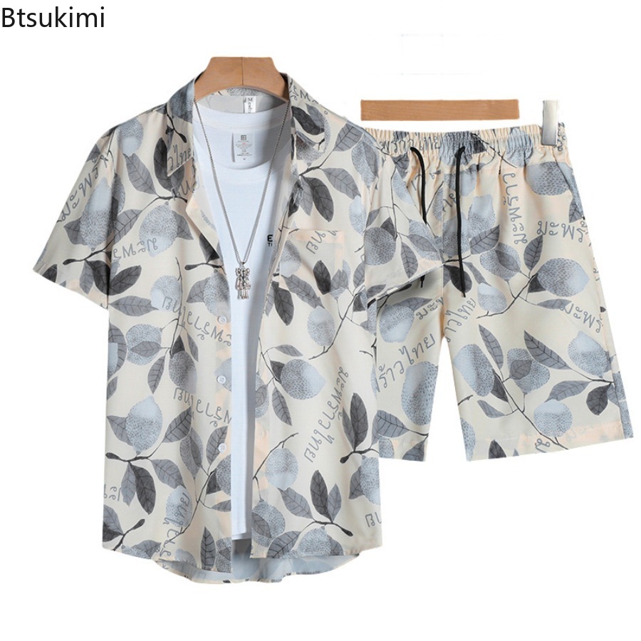3Dプリントメンズ半袖シャツセット 夏ファッション カジュア - Street Fashion Men のレビューと価格