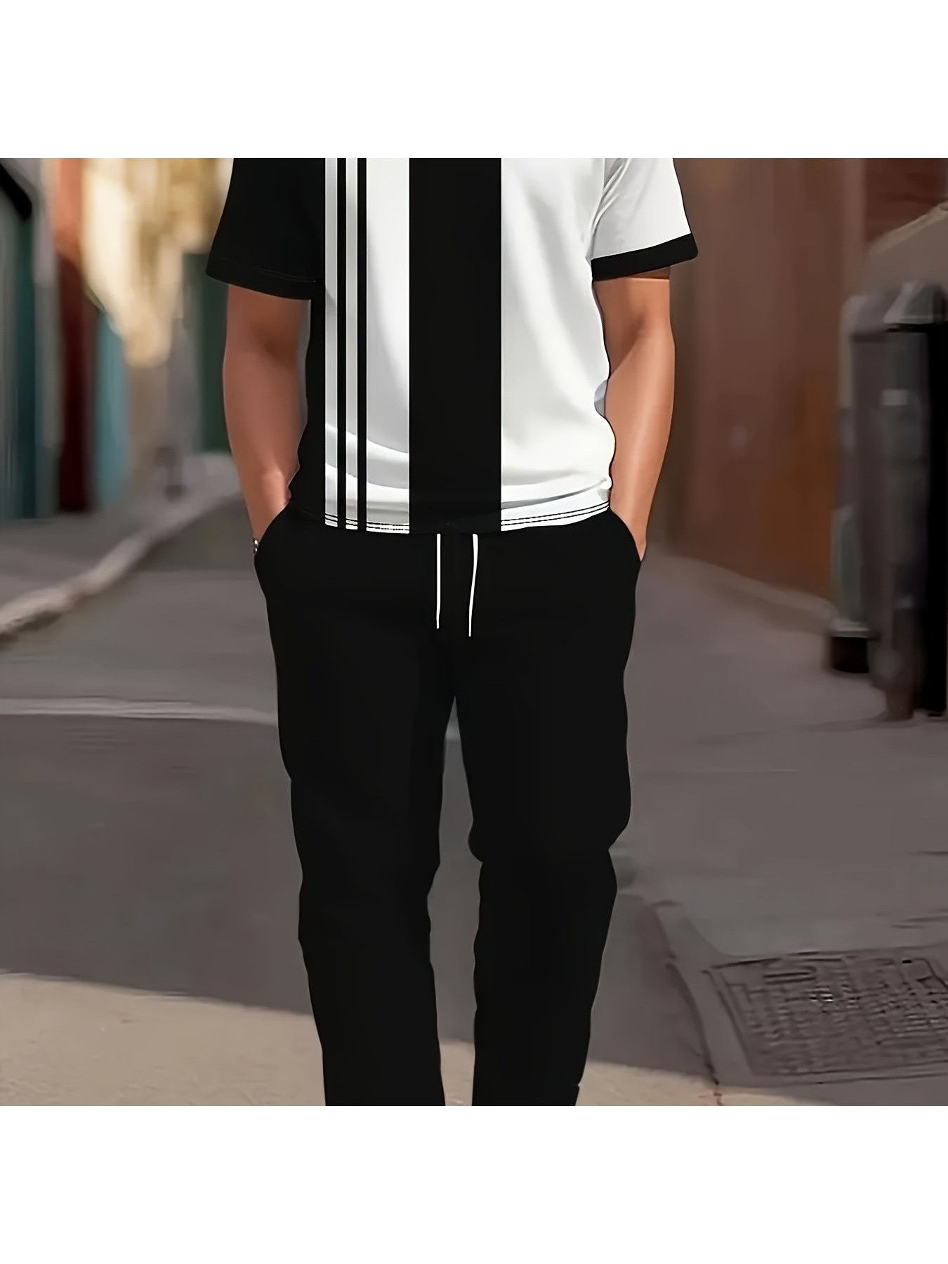 2026年夏新作メンズ半袖長ズボンセット - ストリートカジ - Street Fashion For 2026 のレビューと価格