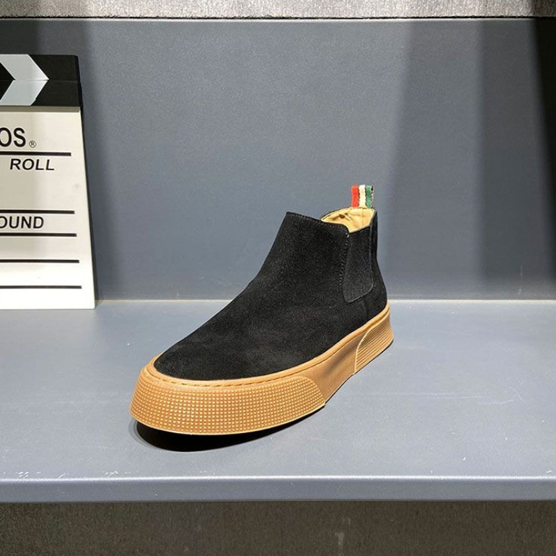 2026秋冬メンズチェルシーブーツ スリップオン PUレザー - Street Fashion Rome のレビューと価格