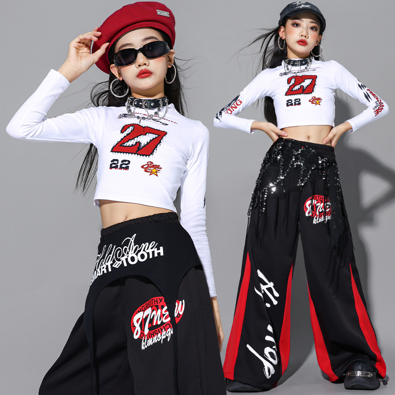 2025 ジャズダンス服女の子 Kpop ステージショー衣装 - Street Fashion Show のレビューと価格