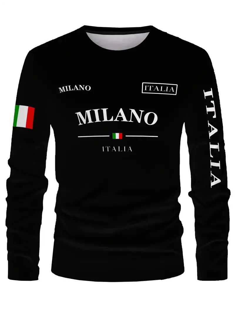 2026年春夏 メンズ長袖Tシャツ ストリートファッション  - Street Fashion Of Milan のレビューと価格